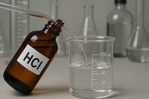 Reaction between calcium carbonate and hydrochloric acid